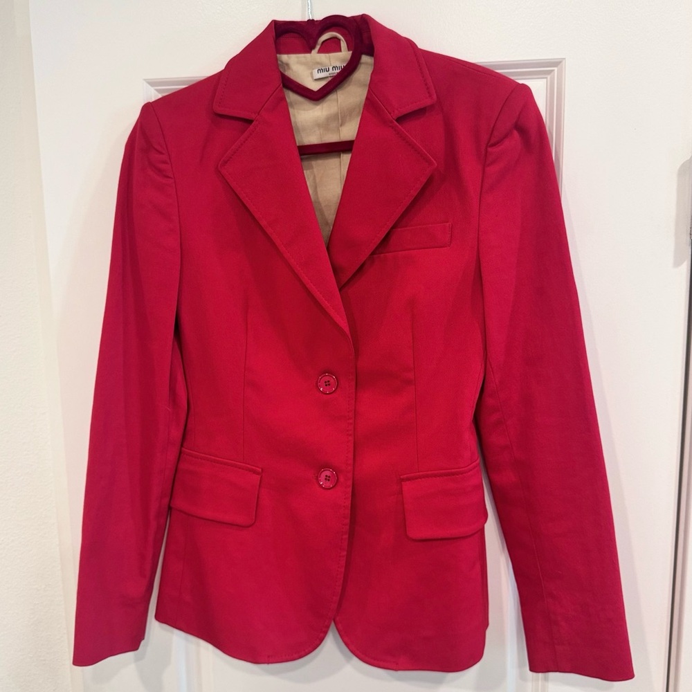 Miu Miu Red Blazer
